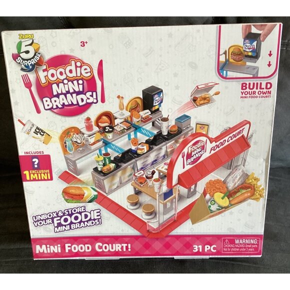 Zuru Foodie Mini Brands Build Your Own Mini Food Court Playset 31-Piece - Picture 1 of 4